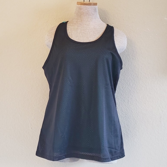Danskin Now teal gray workout tank top 12-14 L - Picture 3 of 5